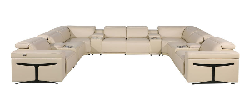 1126 - 12-Piece U-Shaped Sectional Sofa In With 4 Power Recliners & Power Headrests