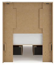 Signature Design by Ashley Lawroy panel bed with storage, showcasing a stylish wooden bed frame with built-in drawers for extra storage.