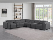 1224 - 7-Piece L-Shaped Sectional Sofa In With 4 Power Recliners & Power Headrests - R&R Furniture Gallery (Fountain Valley, CA)
