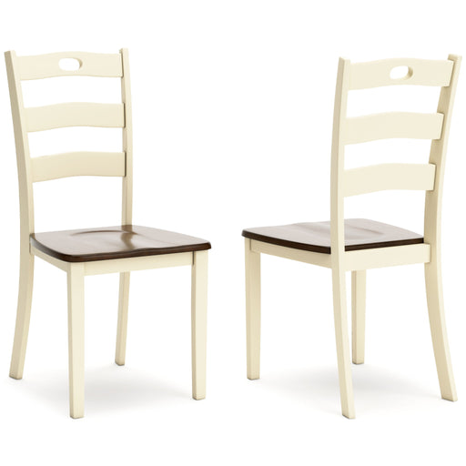 Woodanville - Dining Room Side Chair (Set of 2) - Cream / Brown - R&R Furniture Gallery (Fountain Valley, CA)