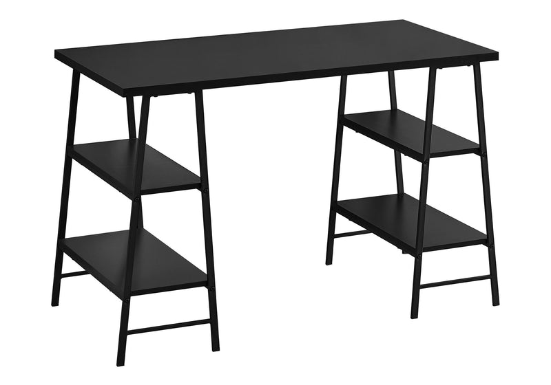 Computer Desk For Home Office, Storage Shelves, Industrial Design - R&R Furniture Gallery (Fountain Valley, CA)