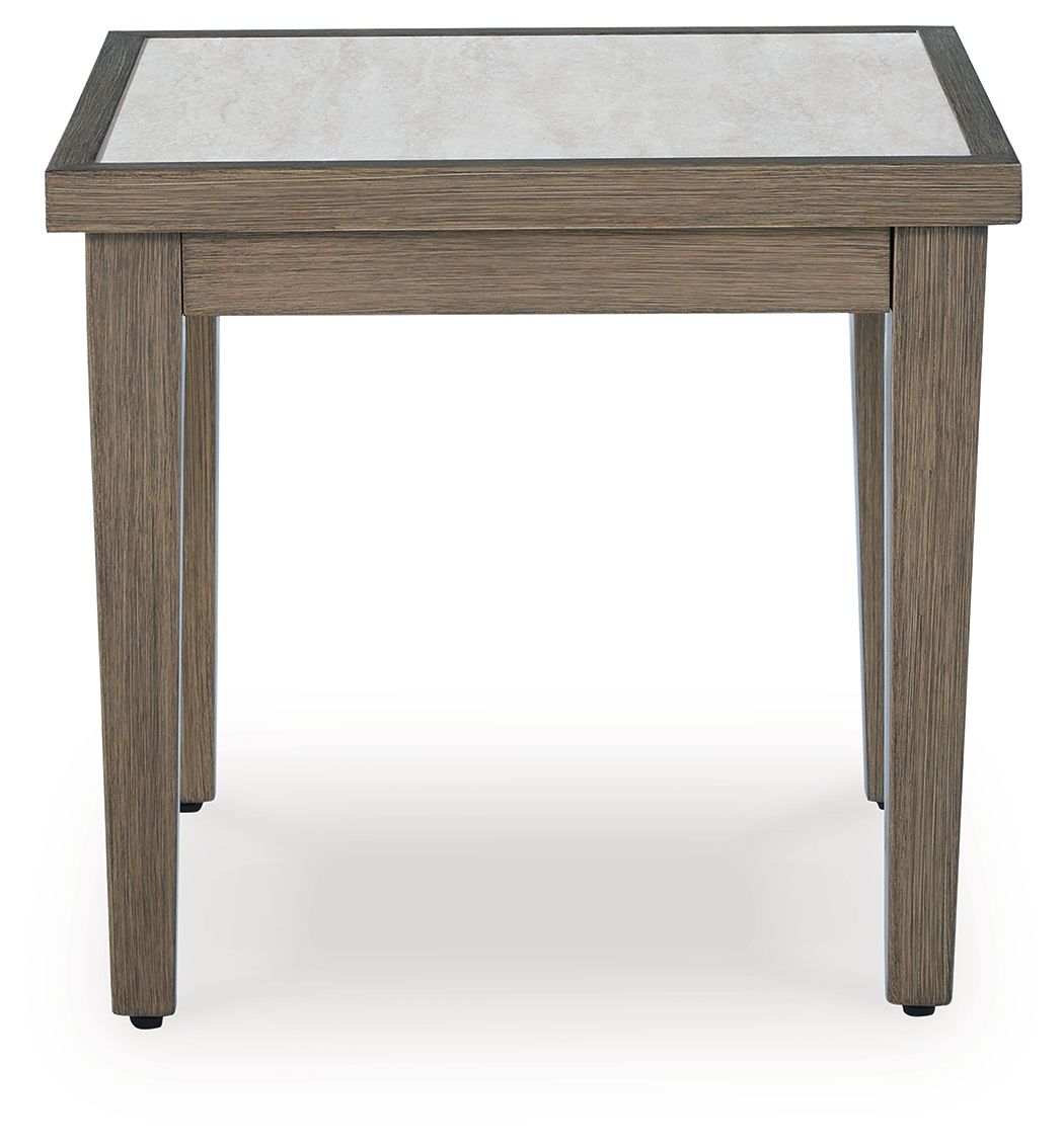 Rainier Ranch - Square End Table - Brown / Beige - R&R Furniture Gallery (Fountain Valley, CA)