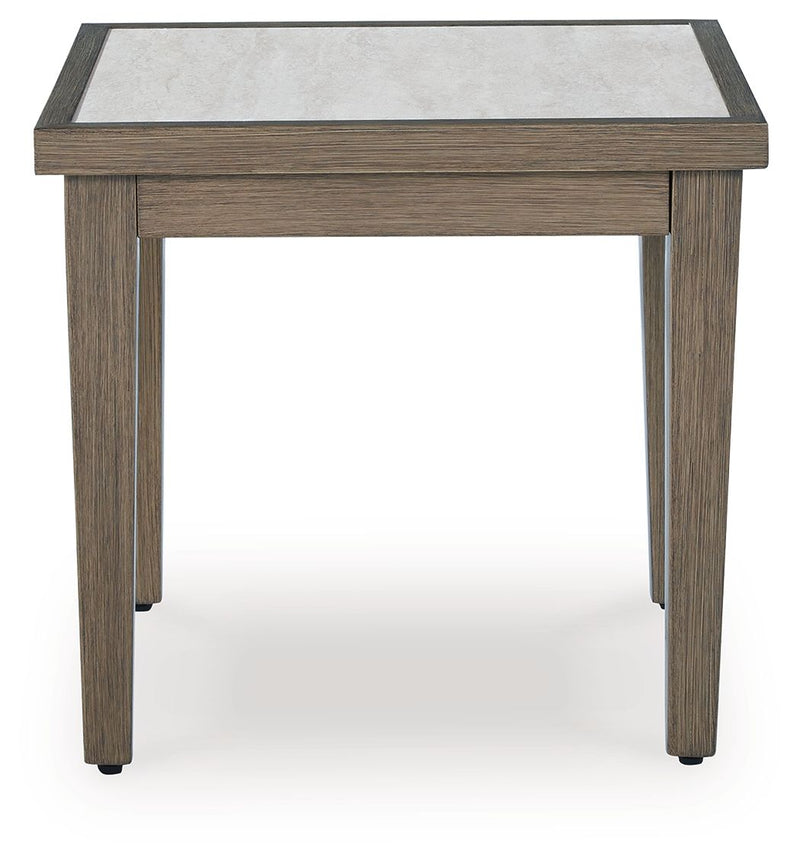 Rainier Ranch - Square End Table - Brown / Beige - R&R Furniture Gallery (Fountain Valley, CA)