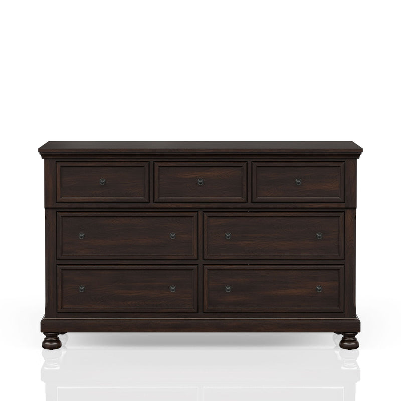 7 Seven Drawer Dresser - Cherry - R&R Furniture Gallery (Fountain Valley, CA)