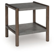 Kallenny - Rectangular End Table - Brown / Gray - R&R Furniture Gallery (Fountain Valley, CA)