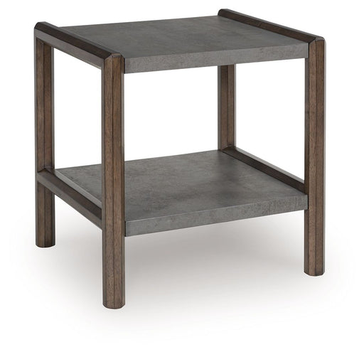 Kallenny - Rectangular End Table - Brown / Gray - R&R Furniture Gallery (Fountain Valley, CA)