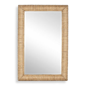 Twisted Seagrass - Large Mirror - Woodtone