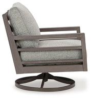 Hillside Barn - Swivel Lounge W/ Cushion - Gray / Brown - R&R Furniture Gallery (Fountain Valley, CA)