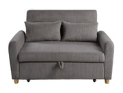 Justine - Convertible Sleeper Loveseat - Brown - R&R Furniture Gallery (Fountain Valley, CA)