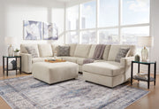 Signature Design by Ashley Edenfield 4-piece living room set with sofa, loveseat, and armchair in neutral upholstery.