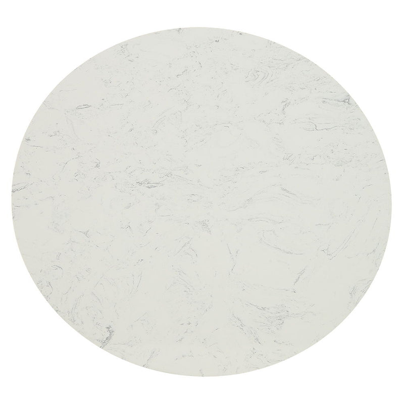 Jaramillo - Counter Height Table - Natural Marble Top & Black - R&R Furniture Gallery (Fountain Valley, CA)