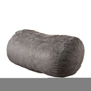 Flora - Traditional 6.5 Foot Suede Bean Bag - Charcoal - R&R Furniture Gallery (Fountain Valley, CA)
