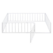 Metal Floor Bed Frame With Fence And Door - R&R Furniture Gallery (Fountain Valley, CA)