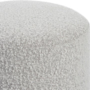 Uttermost Avila accent ottoman with plush fabric and wooden legs, showcasing a stylish, versatile piece for living spaces.