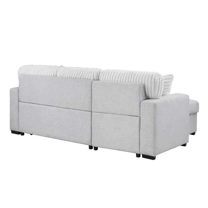 Ford - Reversible Pull Out Sofa Bed - Light Gray - R&R Furniture Gallery (Fountain Valley, CA)