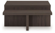 Zendex - Occasional Table Set (Set of 2) - Brown - R&R Furniture Gallery (Fountain Valley, CA)