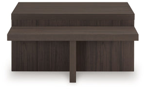 Zendex - Occasional Table Set (Set of 2) - Brown - R&R Furniture Gallery (Fountain Valley, CA)