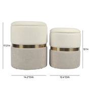 Gigi - Storage Ottoman (Set of 2) - R&R Furniture Gallery (Fountain Valley, CA)