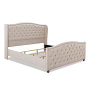 Marcella - Upholstered Shelter Headboard Bed Set - R&R Furniture Gallery (Fountain Valley, CA)