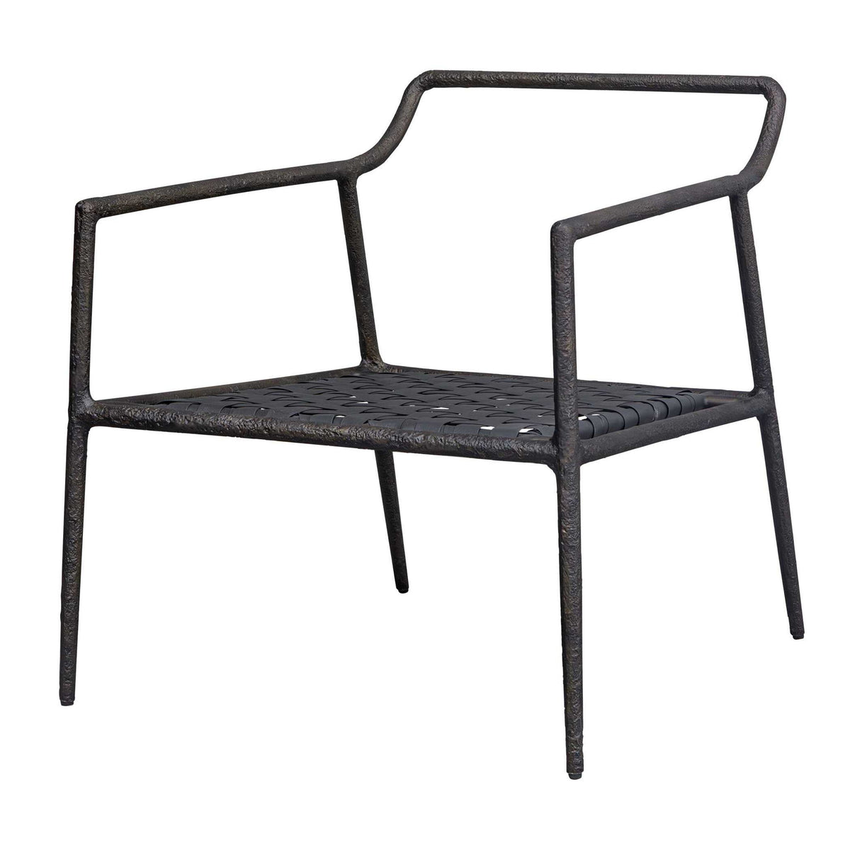Thayer - Outdoor Upholstered Lounge Chair - Bronze / White