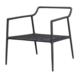 Thayer - Outdoor Upholstered Lounge Chair - Bronze / White