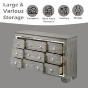 Antares - Dresser - Light Gray Oak - R&R Furniture Gallery (Fountain Valley, CA)