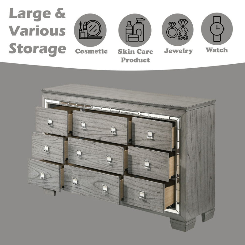 Antares - Dresser - Light Gray Oak - R&R Furniture Gallery (Fountain Valley, CA)