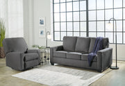 Signature Design by Ashley Rannis 2-piece living room set with a sofa and loveseat in modern fabric, perfect for a stylish living space.