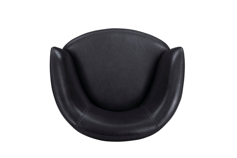 Barolo - 100% Italian Leather Swivel Club Chair (Set of 2)