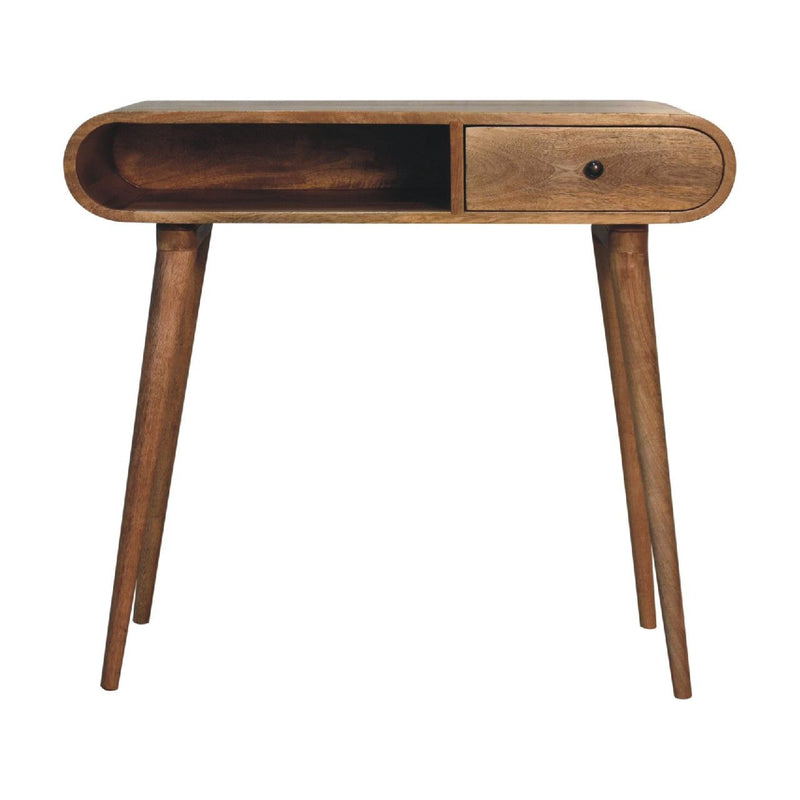Writing Desk, Curved - Chestnut - R&R Furniture Gallery (Fountain Valley, CA)