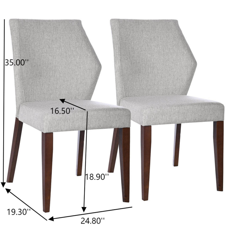 Luca - Dining Chair (Set of 2) - Light Gray - R&R Furniture Gallery (Fountain Valley, CA)