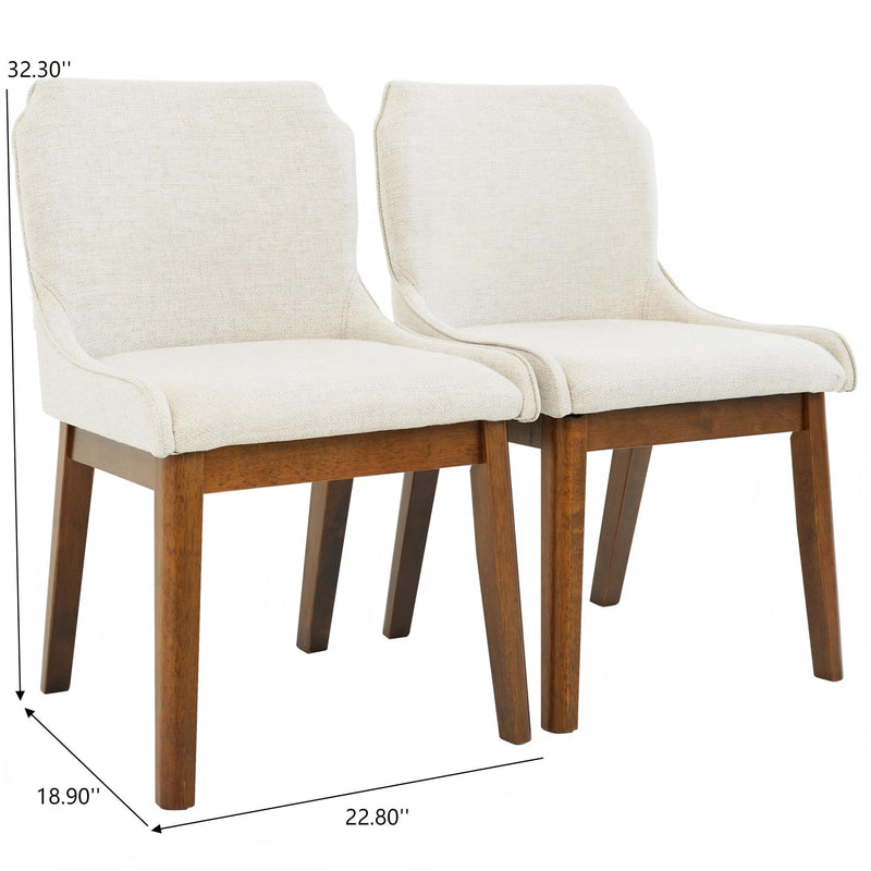 Ellis - Dining Chair (Set of 2) - Beige - R&R Furniture Gallery (Fountain Valley, CA)
