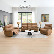 Chavis - Power Motion Sofa With USB & Power Headrest - Brown - R&R Furniture Gallery (Fountain Valley, CA)