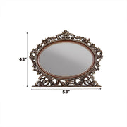 Devany - Oval Mirror - Cherry - R&R Furniture Gallery (Fountain Valley, CA)