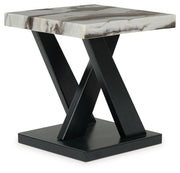 Cendill - Occasional Table Set (Set of 3) - Dark Brown / White / Black - R&R Furniture Gallery (Fountain Valley, CA)