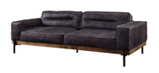 Silchester - Sofa - Antique Ebony Top Grain Leather - R&R Furniture Gallery (Fountain Valley, CA)