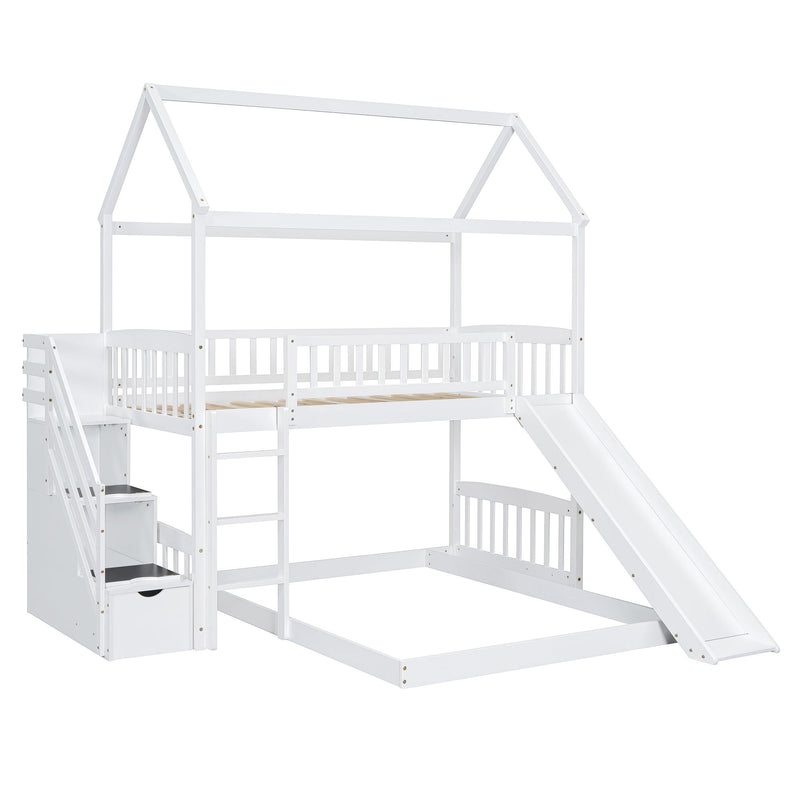 House Bunk Bed With Slide - R&R Furniture Gallery (Fountain Valley, CA)