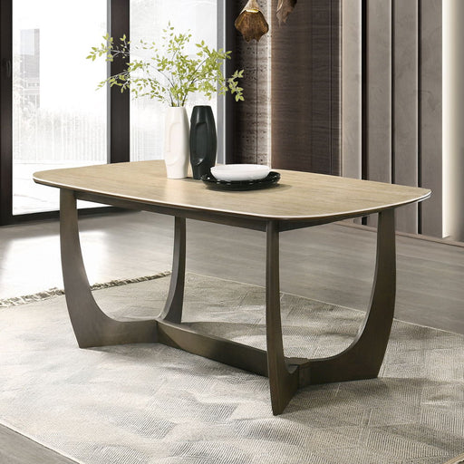 Davita - Dining Table With Ceramic Top - Walnut - R&R Furniture Gallery (Fountain Valley, CA)