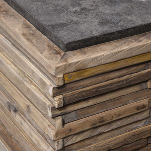 Malia - Coffee Table - Gray / Woodtone