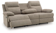 Side-Swipe - Reclining Sofa With Drop Down Table - R&R Furniture Gallery (Fountain Valley, CA)