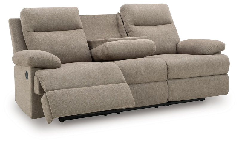 Side-Swipe - Reclining Sofa With Drop Down Table - R&R Furniture Gallery (Fountain Valley, CA)
