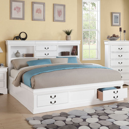 Louis Philippe III - Bed w/Storage - R&R Furniture Gallery (Fountain Valley, CA)