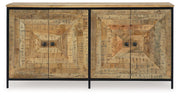Camney - Accent Cabinet - Brown / Black - R&R Furniture Gallery (Fountain Valley, CA)