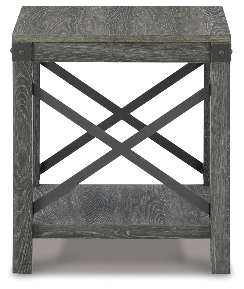 Freedan - Square End Table - Grayish Brown - R&R Furniture Gallery (Fountain Valley, CA)