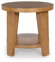 Kristiland - Round End Table - Light Brown - R&R Furniture Gallery (Fountain Valley, CA)