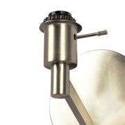 Nebula - Base Wall Lamp With Rotary Switch Shade - Brushed Nickel / Silver / White - R&R Furniture Gallery (Fountain Valley, CA)