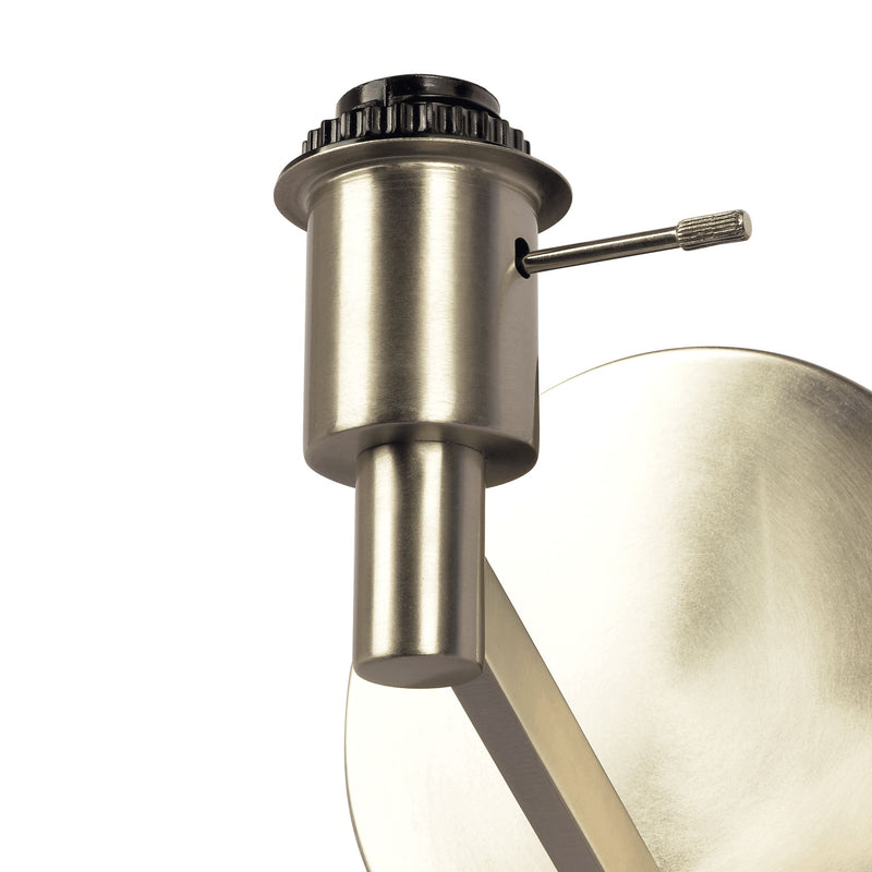 Nebula - Base Wall Lamp With Rotary Switch Shade - Brushed Nickel / Silver / White - R&R Furniture Gallery (Fountain Valley, CA)