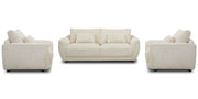 Utopia - Sofa And 2 Chair And Half - Mega Ivory - R&R Furniture Gallery (Fountain Valley, CA)