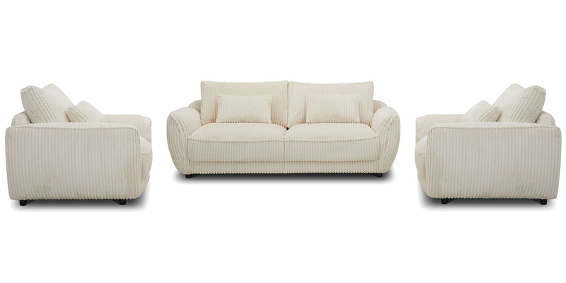 Utopia - Sofa And 2 Chair And Half - Mega Ivory - R&R Furniture Gallery (Fountain Valley, CA)