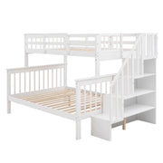 Stairway Bunk Bed With Storage And Guard Rail For Bedroom - R&R Furniture Gallery (Fountain Valley, CA)